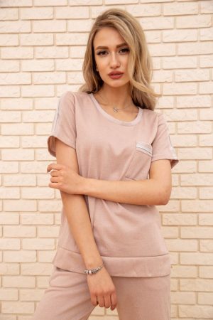 Спорт. костюм жен.172R003 цвет Пудровый 3