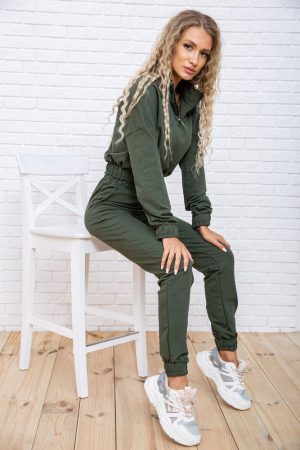 Спорт костюм женский 119R286 цвет Хаки 1