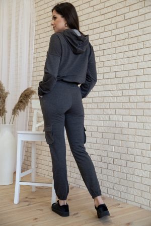 Спорт костюм женский 119R288 цвет Темно-серый 2