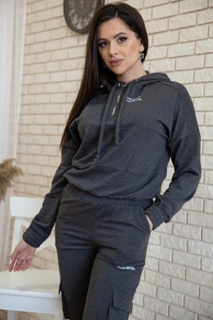 Спорт костюм женский 119R288 цвет Темно-серый 3