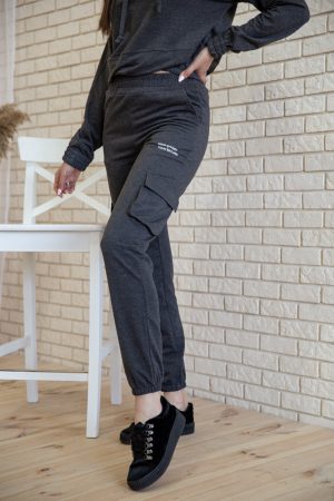 Спорт костюм женский 119R288 цвет Темно-серый 4