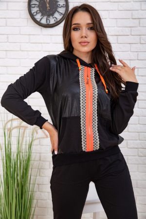 Спорт костюм женский 167R133 цвет Черно-розовый 3