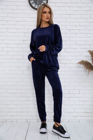 Спорт костюм женский 176R1017 цвет Темно-синий