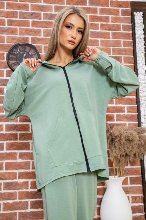 Спорт костюм женский 176R1718 цвет Оливковый 4