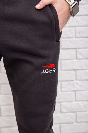 Спорт штаны мужские 182R120-1 цвет Черный 4