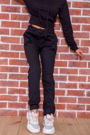 Спорт штаны женские 182R033 цвет Черный 1
