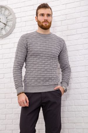 Свитер мужской 161R602-1 цвет Серый
