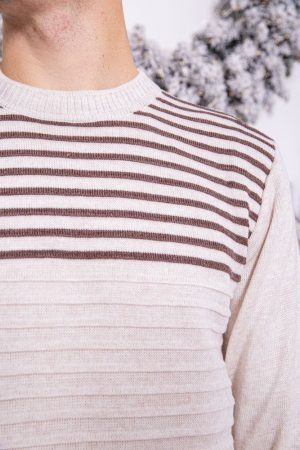 Свитер мужской 161R672 цвет Бежевый 4