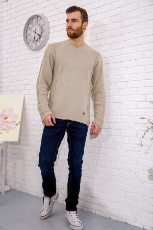 Свитер мужской 182R5020-1 цвет Бежевый 1