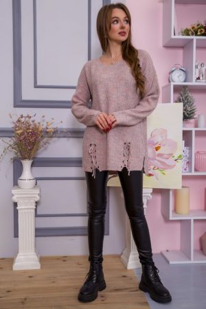 Свитер женский 131R-07 цвет Пудровый 1