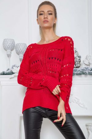 Свитер женский 131R2683 цвет Красный