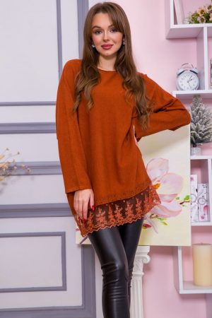Свитер женский 131R5620 цвет Рыжий