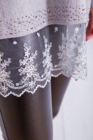 Свитер женский 131R5620 цвет Светло-серый 4