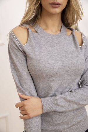 Свитер женский 131R6013 цвет Серый 4