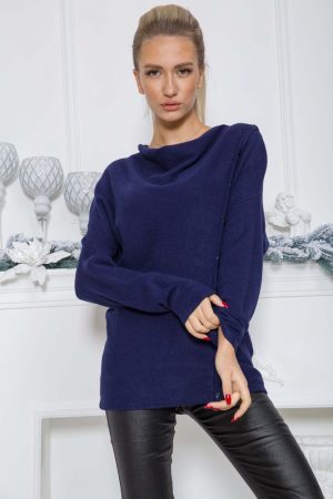 Свитер женский 131R8059 цвет Темно-синий