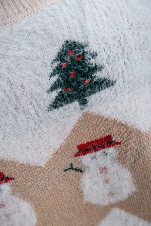 Свитер женский 185R007 цвет Бежевый 5