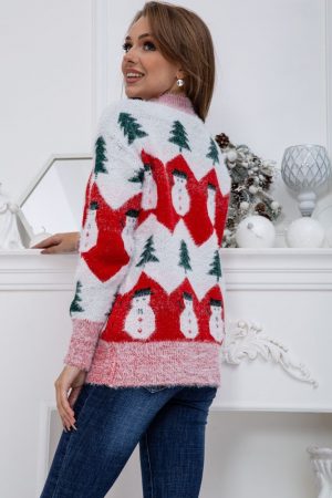 Свитер женский 185R007 цвет Красный 3