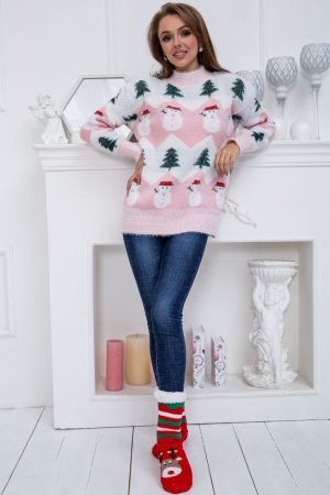 Свитер женский 185R007 цвет Розовый 5