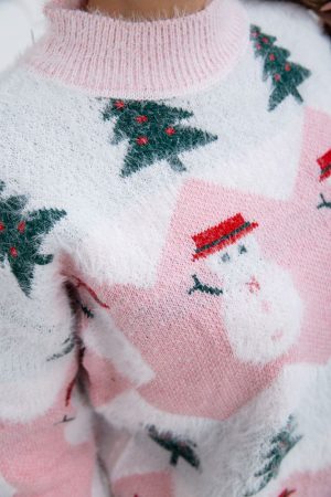 Свитер женский 185R007 цвет Розовый 6