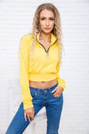 Свитшот женский 119R376 цвет Желтый