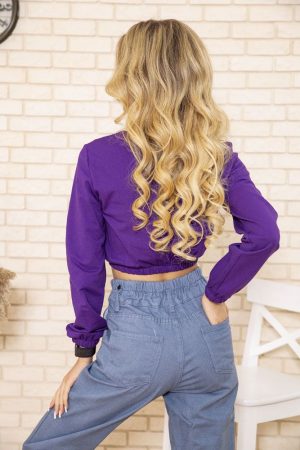 Свитшот женский 119R492 цвет Фиолетовый 3