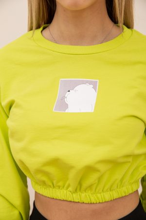 Свитшот женский 119R492 цвет Салатовый 4