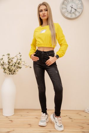 Свитшот женский 119R492 цвет Желтый 1