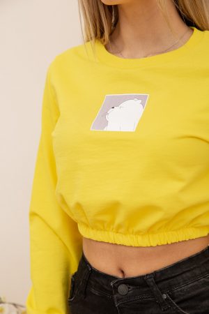 Свитшот женский 119R492 цвет Желтый 4