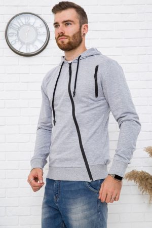Толстовка мужская 154R700-01 цвет Светло-серый 3
