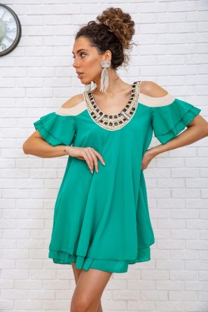 Туника 167R759 цвет Зеленый