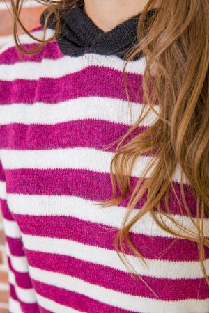 Туника женская 131R19006 цвет Бордово-белый 6