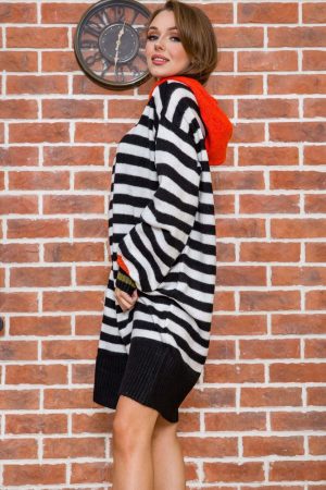 Туника женская 131R19006 цвет Черно-белый 2