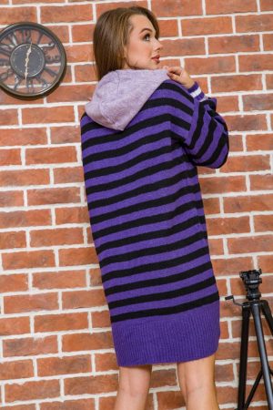 Туника женская 131R19006 цвет Фиолетово-черный 4