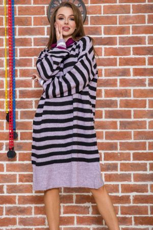 Туника женская 131R19006 цвет Сиренево-черный 3