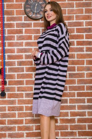 Туника женская 131R19006 цвет Сиренево-черный 4