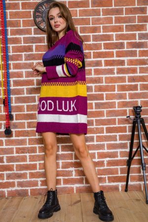 Туника женская 131R19007 цвет Бордово-фиолетовый 1