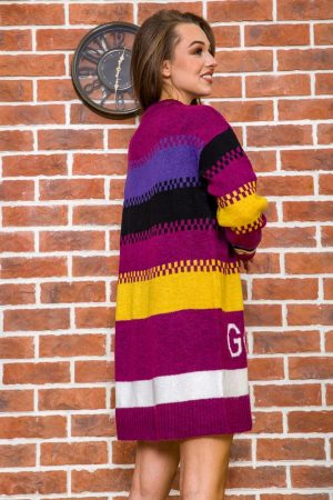 Туника женская 131R19007 цвет Бордово-фиолетовый 4