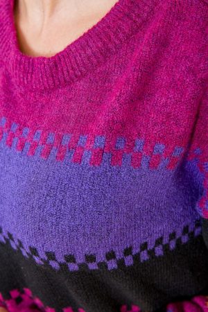 Туника женская 131R19007 цвет Бордово-фиолетовый 5