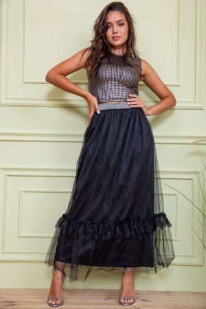 Юбка 131R001-1 цвет Черный 1