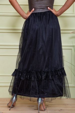 Юбка 131R001-1 цвет Черный 3