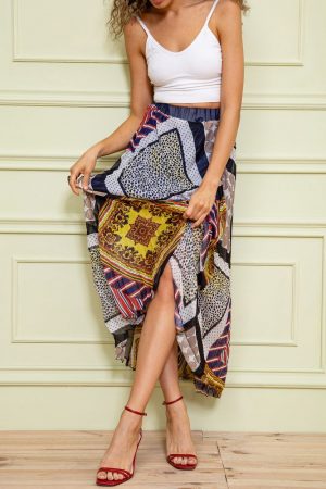 Юбка 131R133594 цвет Синий