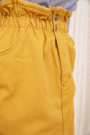 Юбка джинсовая 164R2023 цвет Горчичный 4