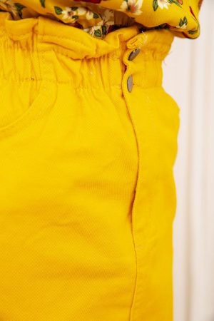 Юбка джинсовая 164R2023 цвет Темно-желтый 4