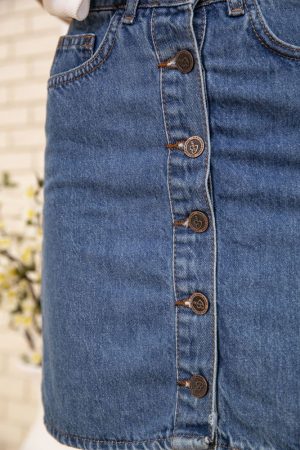 Юбка женская 129R022-054 цвет Синий 4