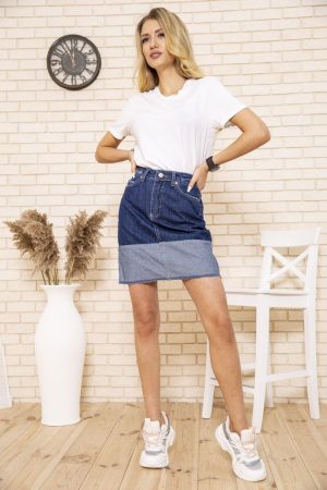 Юбка женская 129R2576 цвет Темно-синий 1