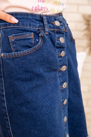 Юбка женская 129R590-22 цвет Синий 4